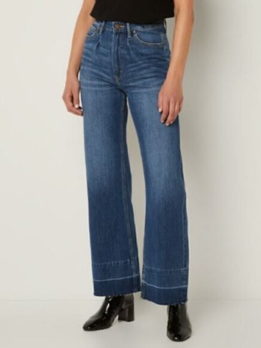 Articles of Society High Rise Wide Leg Multi Tone Jeans